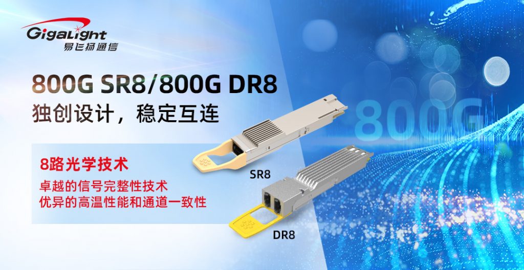 易飛揚(yáng)多年專(zhuān)攻8路光學(xué)技術(shù), 見(jiàn)微顯著于800G SR8/DR8光模塊高溫性能和通道一致性插圖